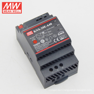 MEANWELL SELV CE KNX TUV approvals din rail type 20W KNX power supply for knx home automation KNX-20E-640